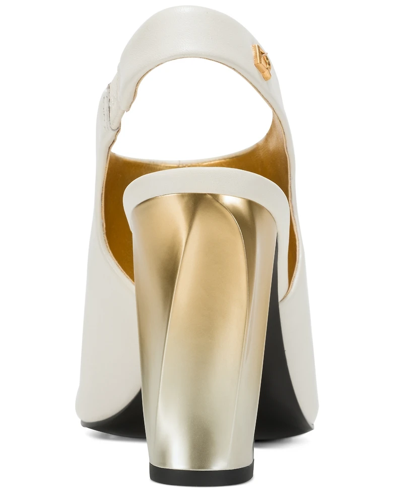 Donna Karan New York Women's Brietta Peep Toe Slingback Sandals