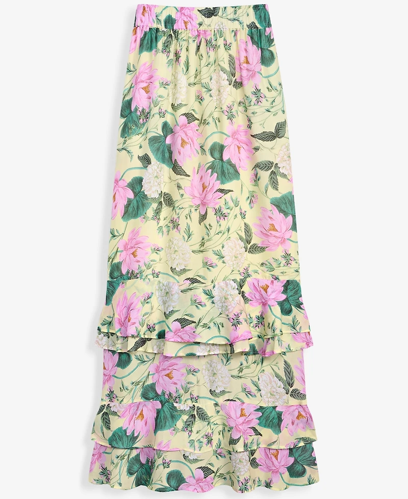On 34th Women's Tiered Chiffon Pull-On Floral Maxi Skirt, Macy's Exclusive