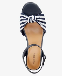 Style & Co Women's Valleyy Knotted Front Wedge Sandals, Macy's Exclusive