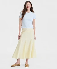 On 34th Women's Seersucker Midi Skirt, Macy's Exclusive