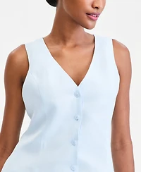On 34th Women's Linen-Blend V-Neck Minidress, Macy's Exclusive