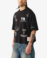 True Religion Men's Short-Sleeve Multi Logo T-Shirt