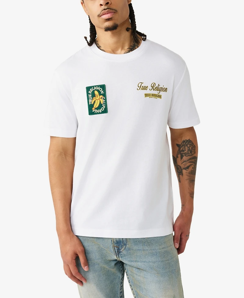 True Religion Men's Short-Sleeve Orchard Stamps T-Shirt