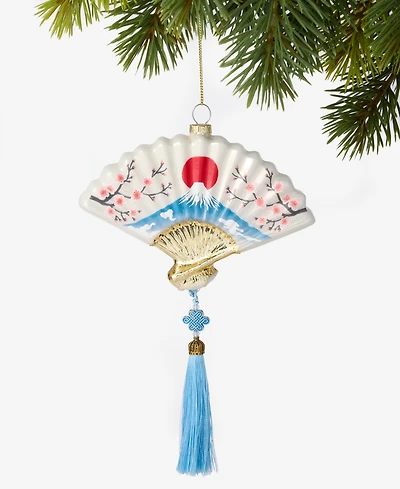 Holiday Lane World Traveler Glass Japan Scenery Ornament, Macy's Exclusive
