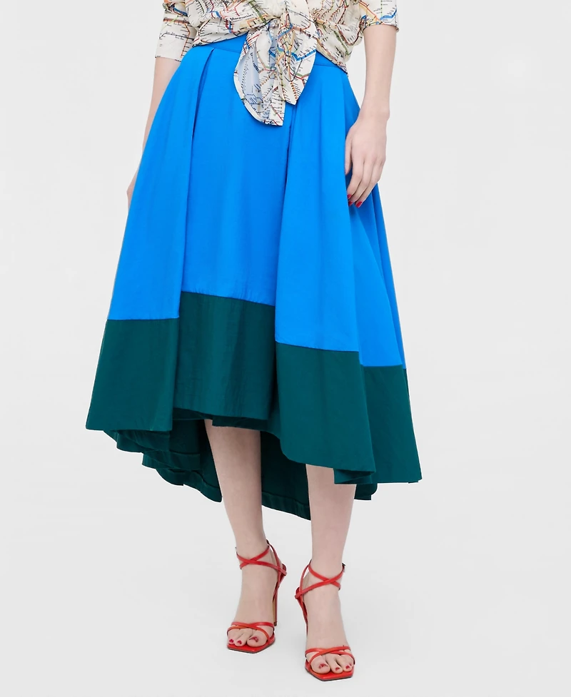 Women's High-Low Contrast-Hem Full Skirt, Macy's Exclusive- Molly Rogers Capsule Collection