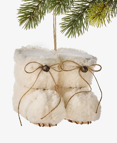 Holiday Lane Cozy Cabin Snow Boots Ornament, Macy's Exclusive
