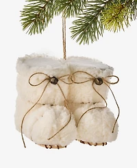 Holiday Lane Cozy Cabin Snow Boots Ornament, Macy's Exclusive