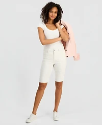 Style & Co Women's Mid-Rise Denim Bermuda Shorts, Macy's Exclusive