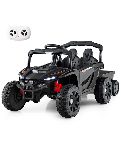 Slickblue 12V Electric Ride On Tractor with Parent Remote for Kids