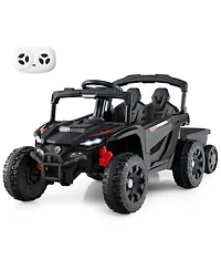 Slickblue 12V Electric Ride On Tractor with Parent Remote for Kids