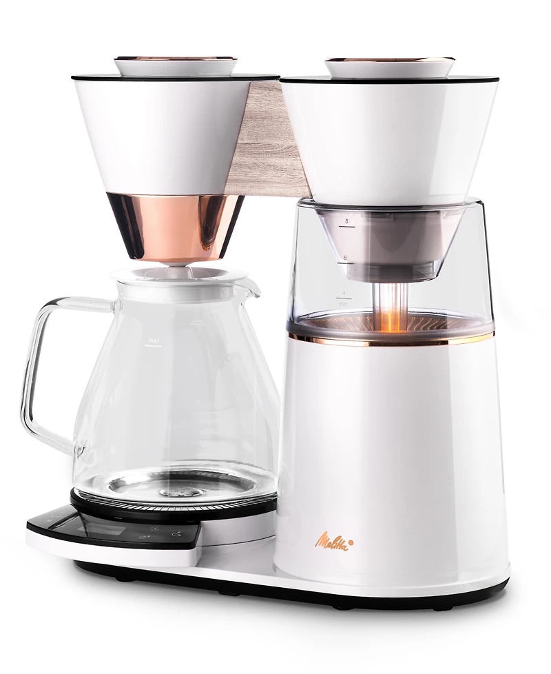 Melitta Vision 12-Cup Luxe Drip Coffee Maker with Revolving Dashboard Copper