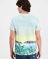 Guess Men's Sunset Riviera Printed T-Shirt