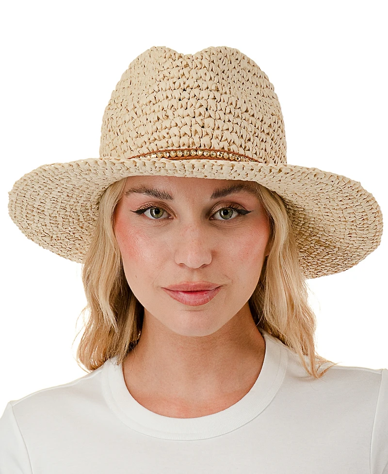 Marcus Adler Straw Panama Hat