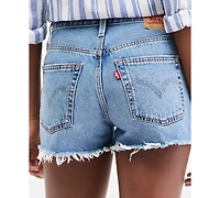 Levi's Women's 501 Button Fly High-Rise Denim Shorts