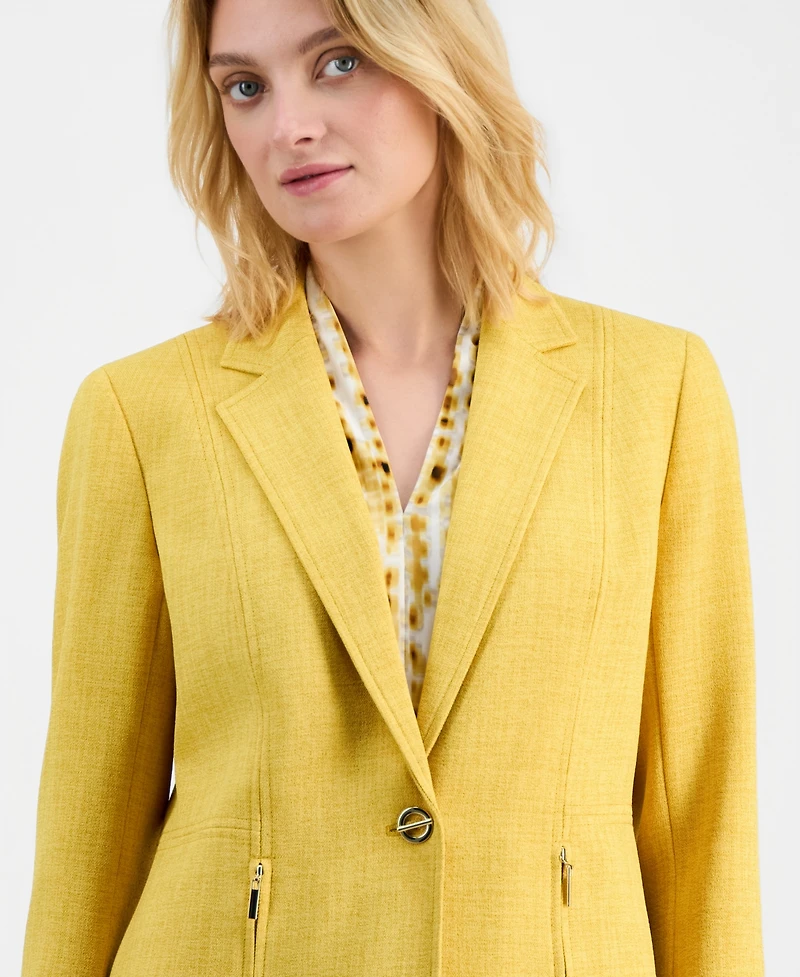 Kasper Women's Notch Collar One-Button Blazer