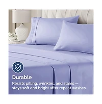 Pillowcase Set of 4 Soft Double Brushed Microfiber