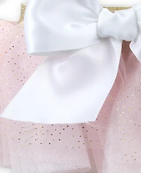 Baby Essentials Girls' Short-Sleeve Bodysuit and Skirt, 4-Piece Set