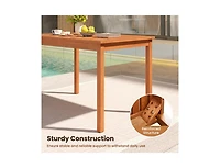 Slickblue 48-Inch Outdoor Wood Dining Table for 4–6 People