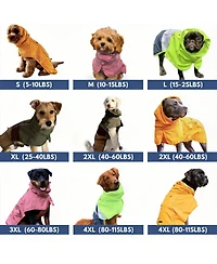Aronkl Dog Raincoat - Waterproof, Windproof, Reflective, Breathable