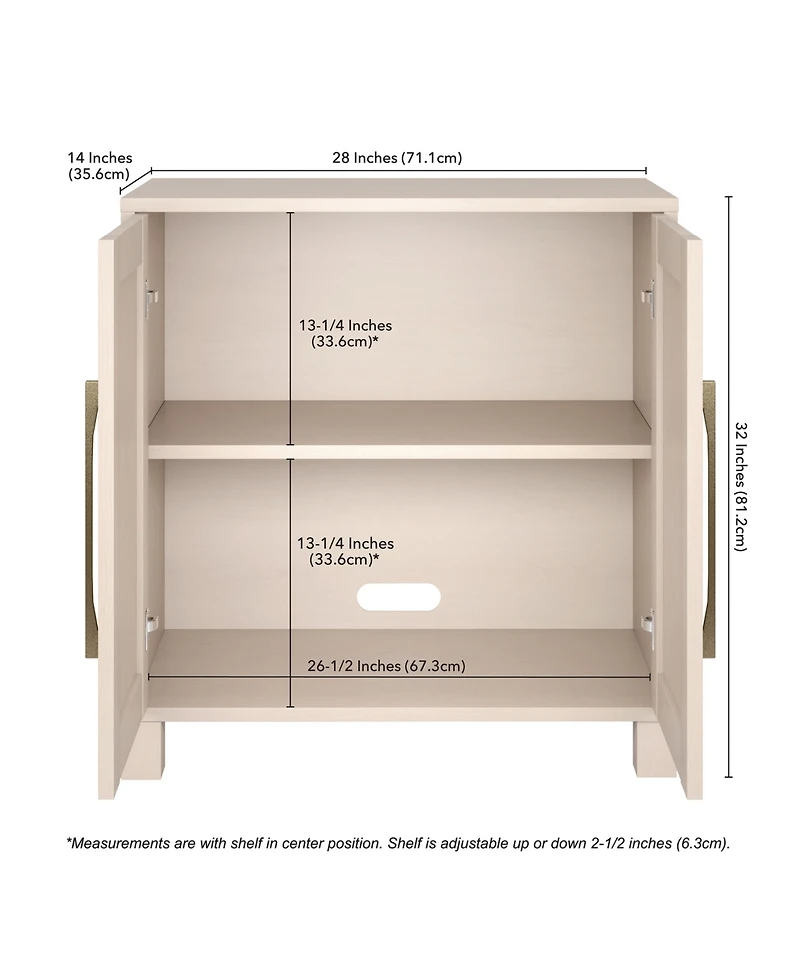 Hudson & Canal Chabot 28" Wide Rectangular Accent Cabinet