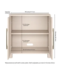 Hudson & Canal Chabot 28" Wide Rectangular Accent Cabinet