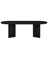 Hudson & Canal Alma 48" Wide Oval Coffee Table