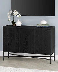 Hudson & Canal Brighton 48" Wide Rectangular Fluted Buffet Table