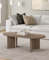 Hudson & Canal Alma 48" Wide Oval Coffee Table