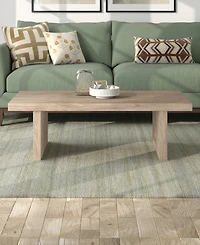 Hudson & Canal Soren 48" Wide Rectangular Fluted Coffee Table