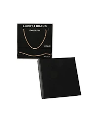 Lucky Brand Men s Rope Chain Necklace & Bracelet Set