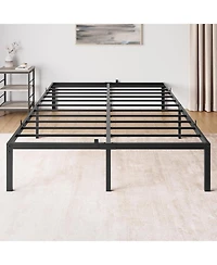 gaomon 14 Inch Bed Frame with Under Bed Storage, Heavy Duty Mattress Foundation, Easy Assembly, No Box Spring Needed, Platform Bed for Bedroom