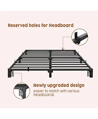 gaomon 6 Inch Queen Metal Bed Frame-Heavy Duty 800lb Capacity-Noise-Free Platform-No Box Spring Needed-Tool-Free Assembly