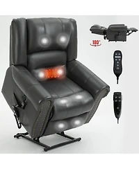 Streamdale Furniture Dual Motor Power Lift Recliner Chair with Heat Massage