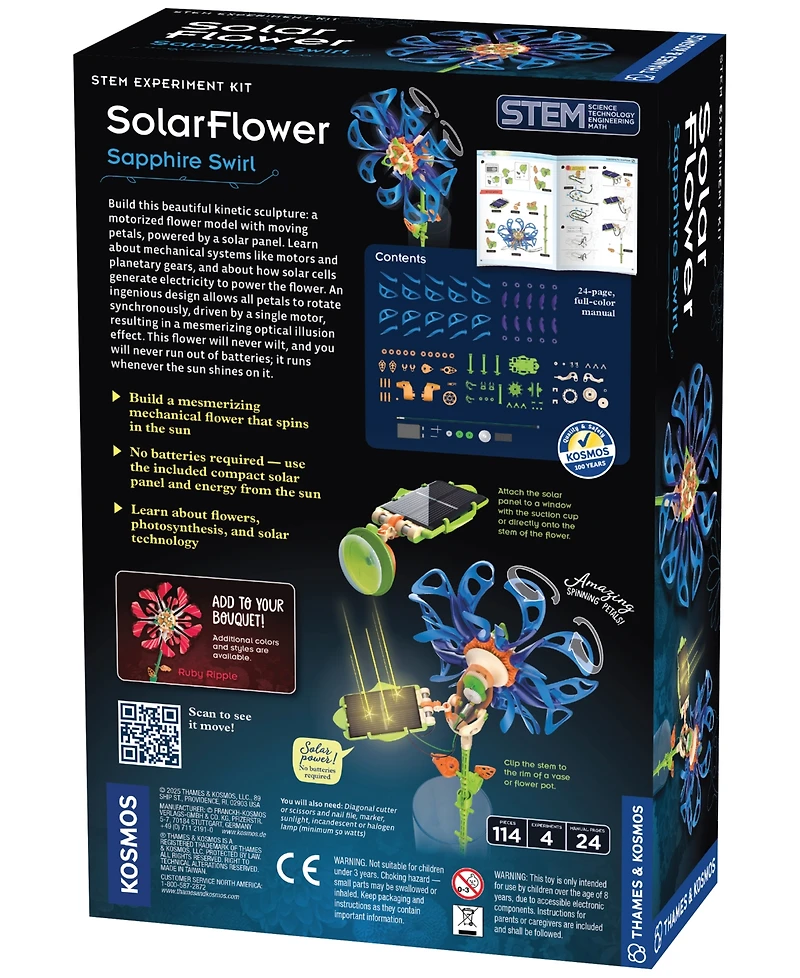 Thames & Kosmos SolarFlower Sapphire Swirl Toy