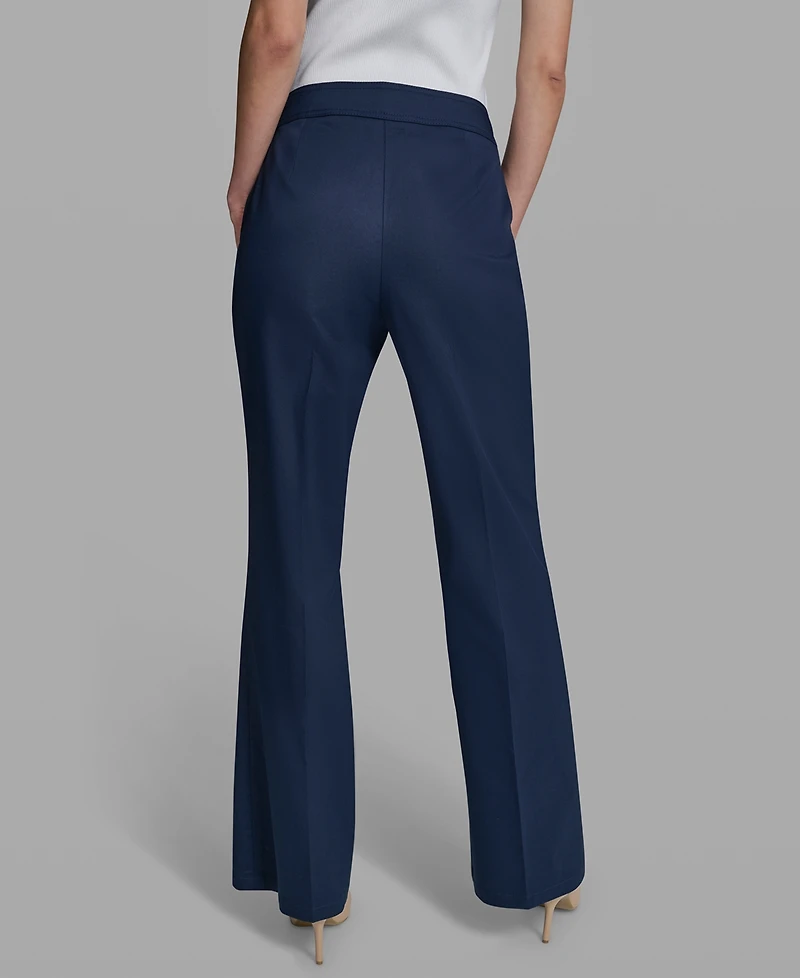 Karl Lagerfeld Paris Petite Mid-Rise Sailor Pants