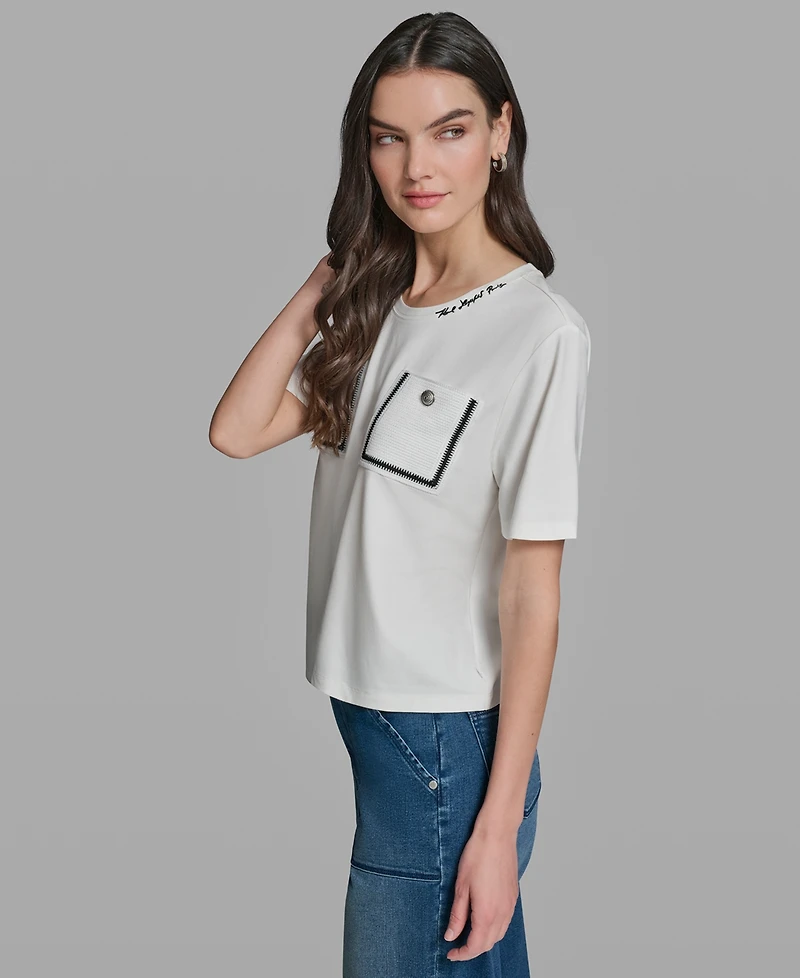 Karl Lagerfeld Paris Petite Short-Sleeve T-Shirt