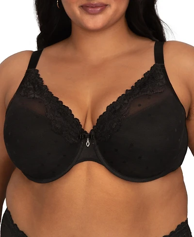 Curvy Couture Women's Sheer Whisper Plunge T-Shirt Bra