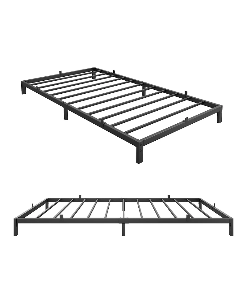 gaomon 6 Inch Twin Metal Platform Bed Frame Low-Profile No Box Spring 700 Lbs Load Capacity Easy Assembly Noiseless