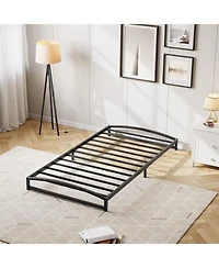 gaomon Low Profile Metal Platform Bed Frame- 6 Inch Heavy Duty- Mattress Foundation- Noise-Free- No Box Spring Needed- Easy Assembly