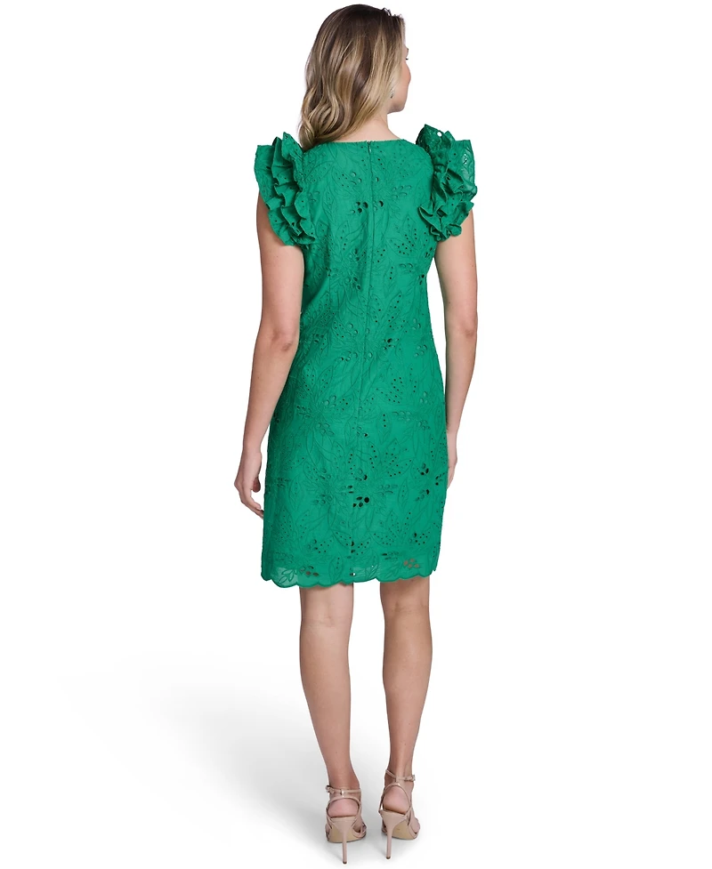 Jessica Howard Women's Sleeveless Crew Neck Sheath Dress