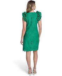 Jessica Howard Women's Sleeveless Crew Neck Sheath Dress