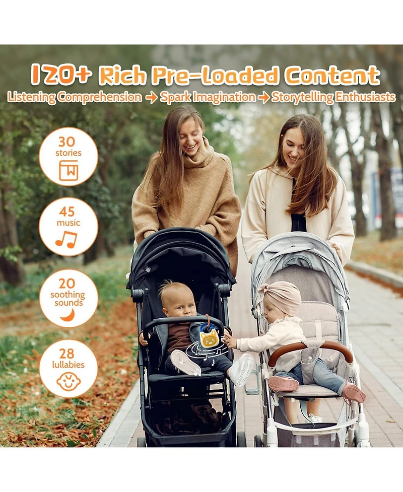 Alilo Pocket Bunny Portable Kids Audio Player – Musical Story Toy with Soothing Sounds