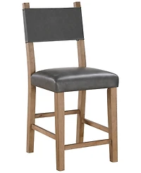 Macai 2-Pc. Faux Leather Counter Height Chair Set