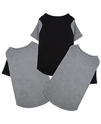 Aronkl 2 Pack Breathable Cotton Spandex Dog T-shirts for Year-Round Comfort