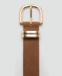 Mango Women's Suede Leather Belt