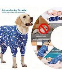 Aronkl Large Dog Comfortable Pajamas for Recovery and Sleep