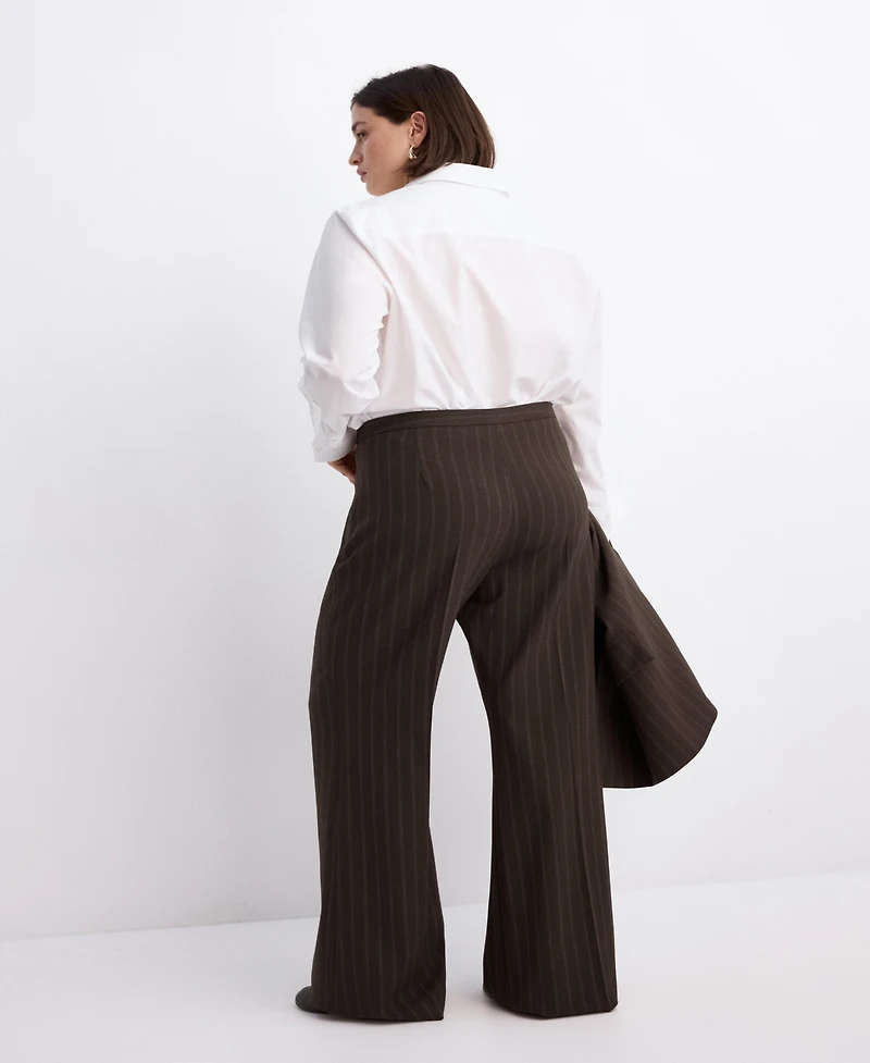 Mango Women's Pinstripe Suit Trousers