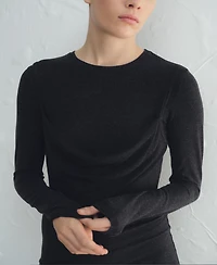 Mango Women's Draped Combined Dress