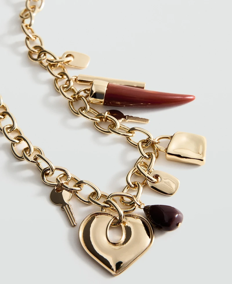 Mango Women's Pendant Chain Necklace