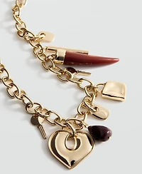 Mango Women's Pendant Chain Necklace